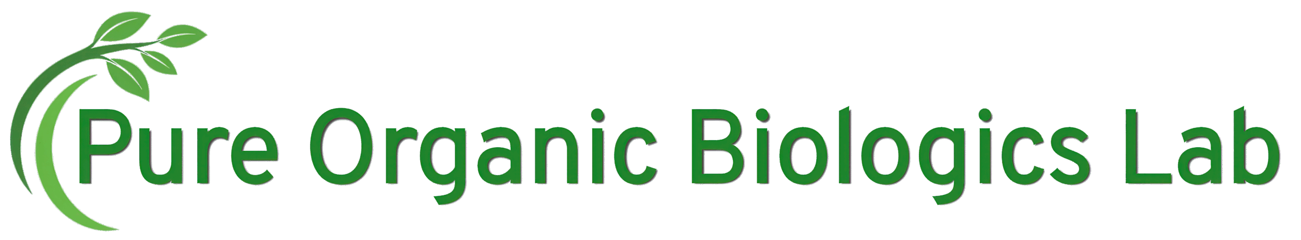 pure organic biologics lab logo transparent background
